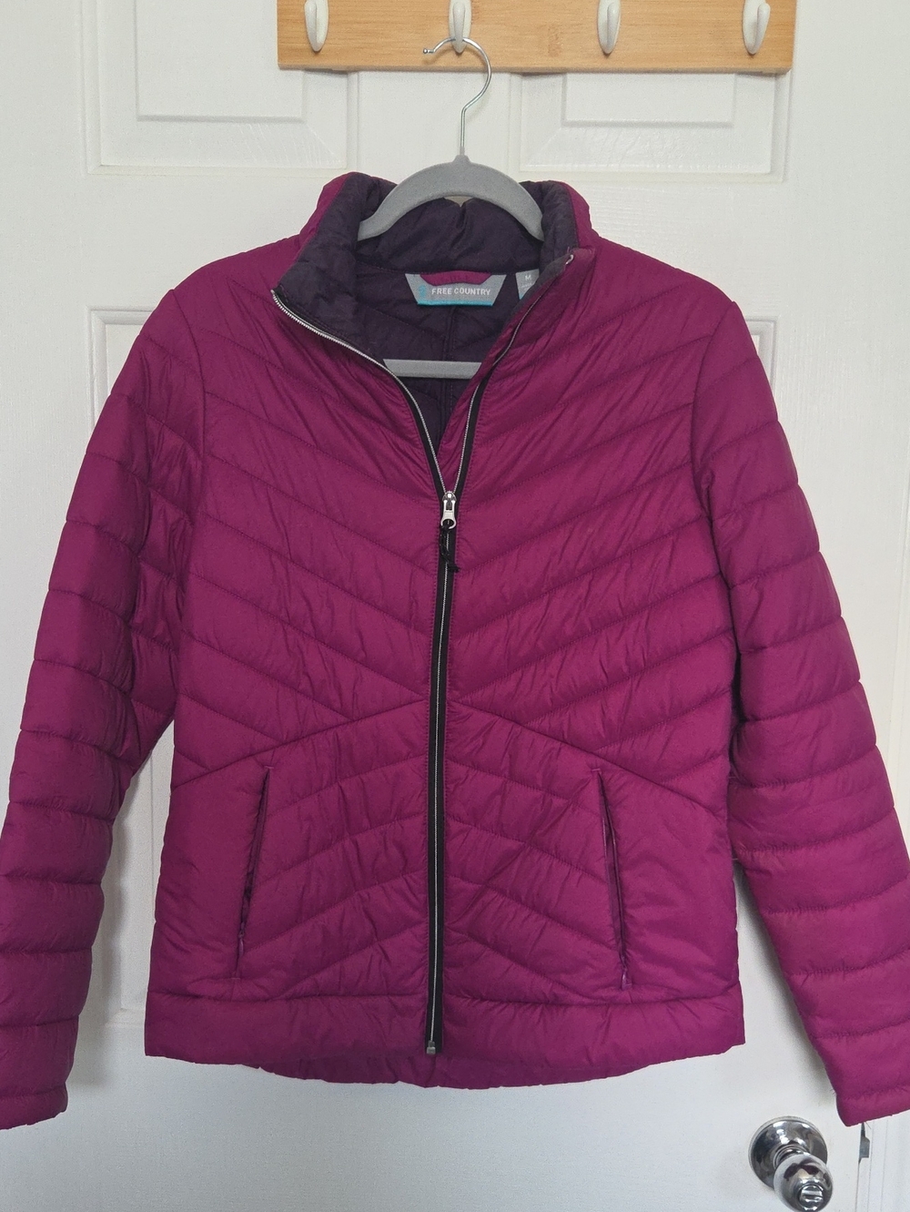 Free Country Women's Magenta/ Purple Quilted Jacket~ SIZE S